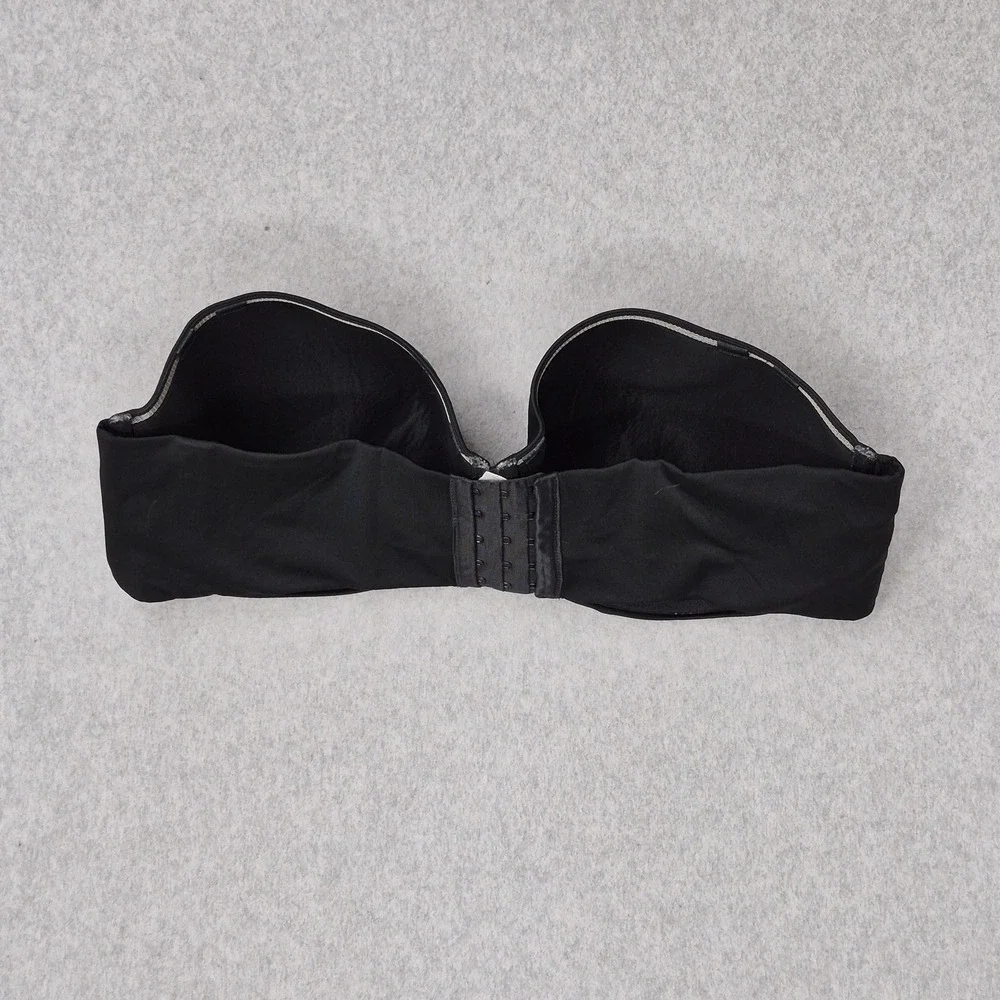 Cacique Women Bra 44DD Black T Shirt Underwired Lightly Lined READ